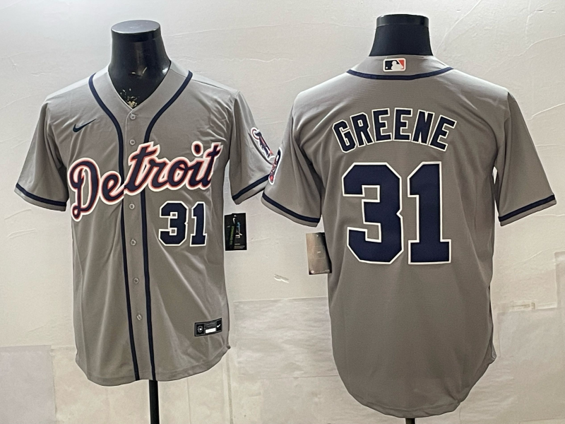 Men Detroit Tigers #31 Greene grey Game Nike MLB Jersey 2026003->detroit tigers->MLB Jersey